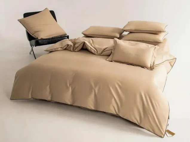 Постельное белье однотонное OCE005 сатин Элитный Viva-Home Textile