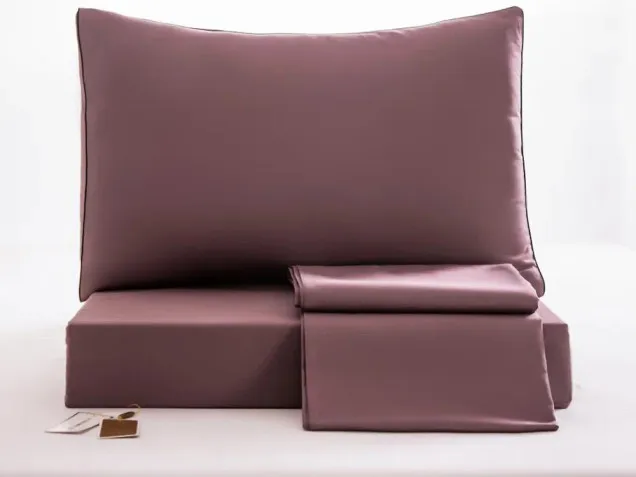 Постельное белье однотонное OCE007 сатин Элитный Viva-Home Textile