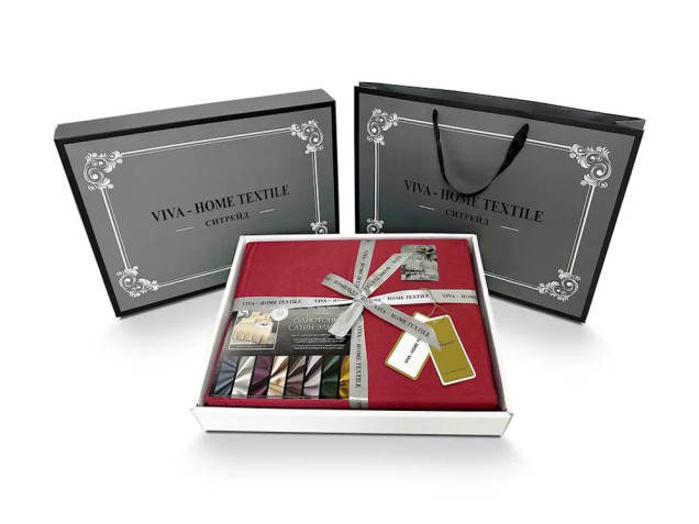 Постельное белье однотонное OCE008 сатин Элитный Viva-Home Textile