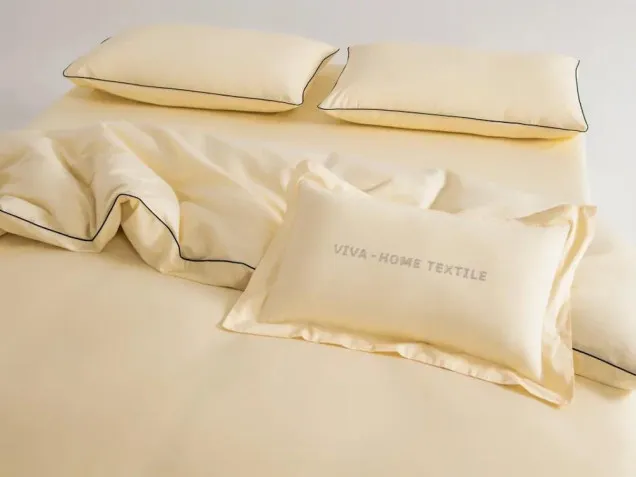 Постельное белье однотонное OCE010 сатин Элитный Viva-Home Textile