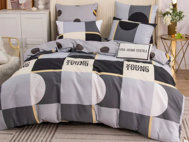 Комплект постельного белье A 249 Viva-Home Textile сатин-люкс