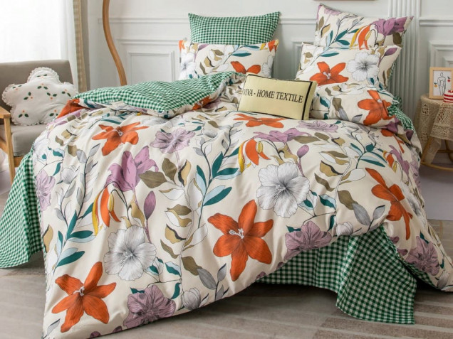 Комплект постельного белье A 275 Viva-Home Textile сатин-люкс