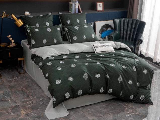 Постельное белье CN 132 сатин с вышивкой Viva-Home Textile