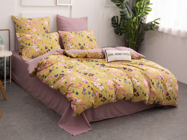 Постельное белье CN 123 сатин с вышивкой Viva-Home Textile