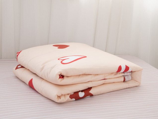 Комплект постельного белья с одеялом OB033 Viva-Home Textile сатин