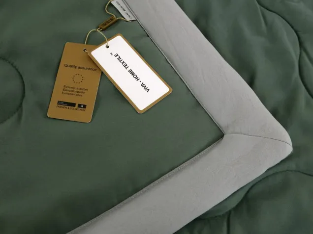 Однотонное постельное белье с одеялом FB010 Viva-Home Textile сатин