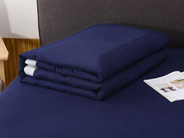 Однотонное постельное белье с одеялом FB012 Viva-Home Textile сатин