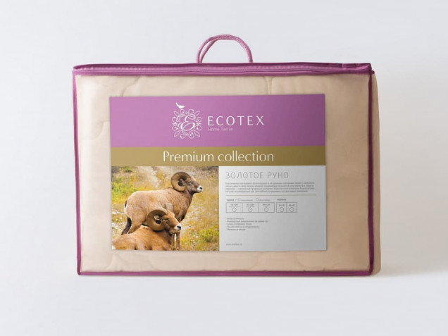 Наматрасник Золотое Руно овечья шерсть Premium Collection Ecotex
