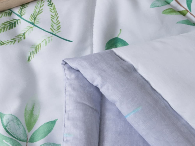 Комплект постельного белья с одеялом OB069 Viva-Home Textile сатин