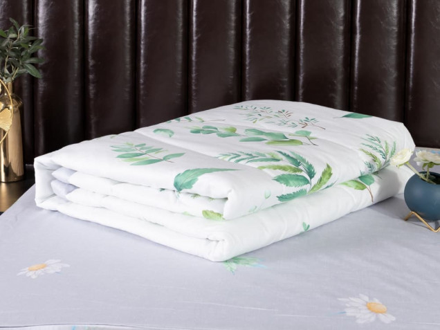 Комплект постельного белья с одеялом OB069 Viva-Home Textile сатин