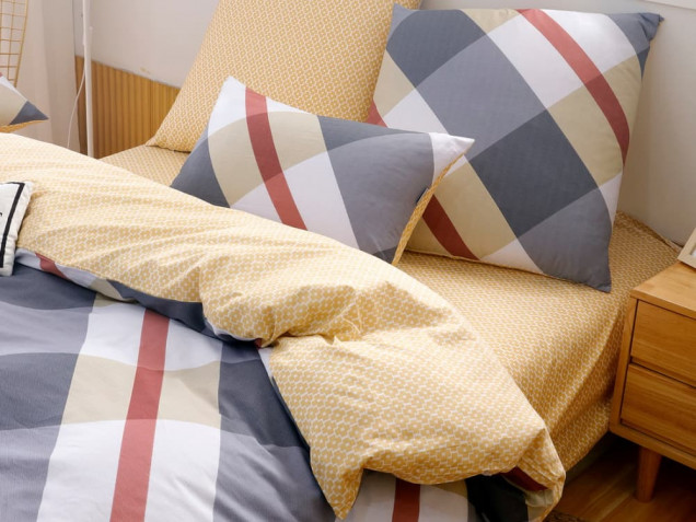 Постельное белье С 522 из сатина Viva-Home Textile