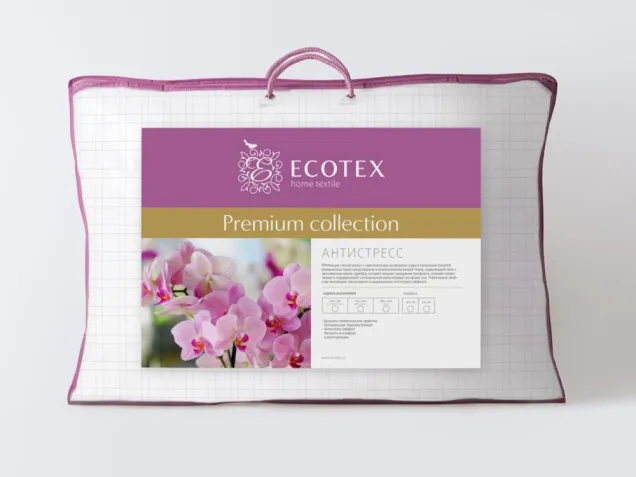 Подушка Антистресс Premium Ecotex искусственный лебяжий пух