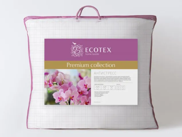Подушка Антистресс Premium Ecotex искусственный лебяжий пух