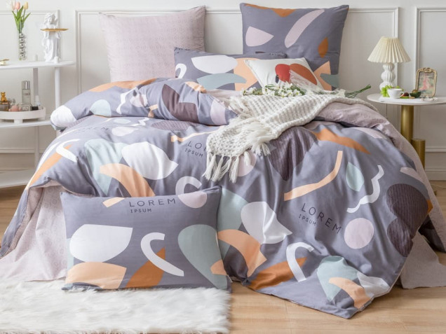 Постельное белье С 543 из сатина Viva-Home Textile