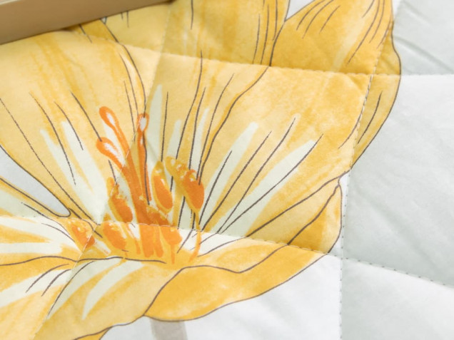 Комплект постельного белья с одеялом OB084 Viva-Home Textile сатин
