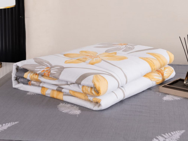 Комплект постельного белья с одеялом OB084 Viva-Home Textile сатин