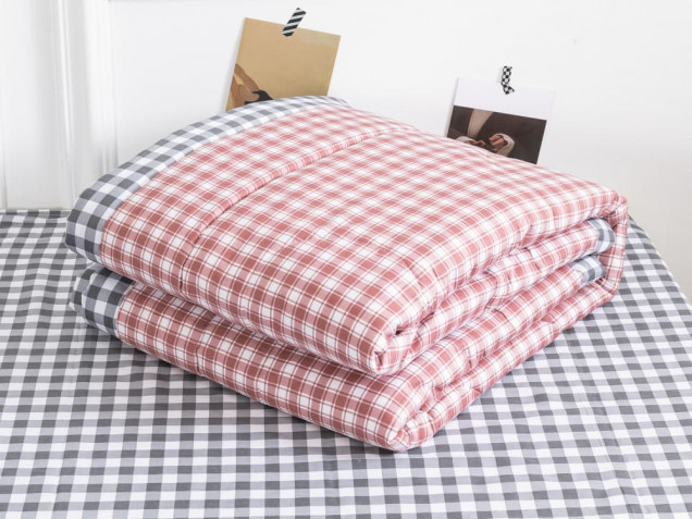 Комплект постельного белья с одеялом OB103 Viva-Home Textile сатин