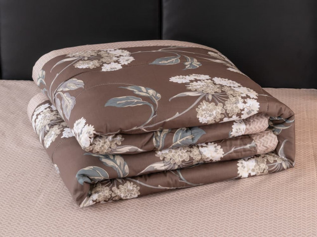 Комплект постельного белья с одеялом OB110 Viva-Home Textile сатин