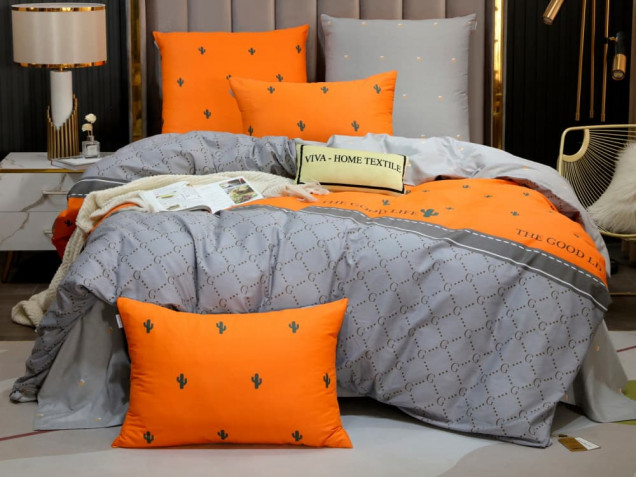 Постельное белье С 556 из сатина Viva-Home Textile