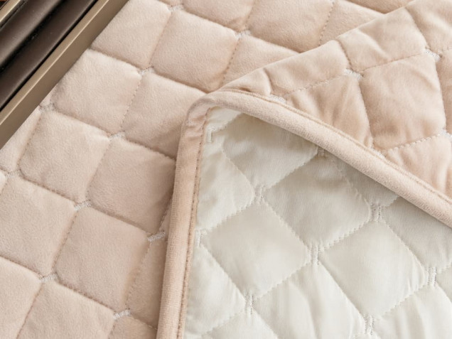 Велюровое покрывало ромб OVF004 Viva-Home Textile