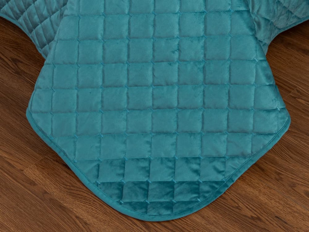 Велюровое покрывало ромб OVF010 Viva-Home Textile
