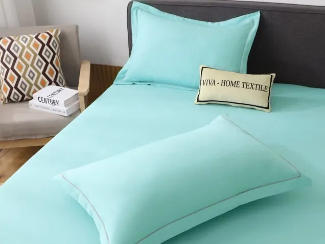 Однотонное постельное белье с одеялом FB015 Viva-Home Textile сатин