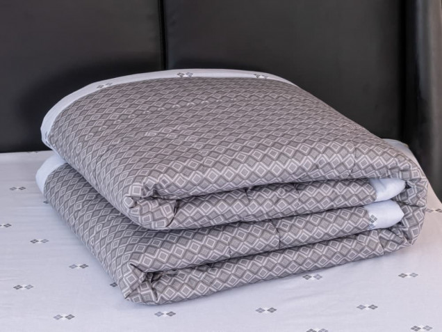 Комплект постельного белья с одеялом OB104 Viva-Home Textile сатин