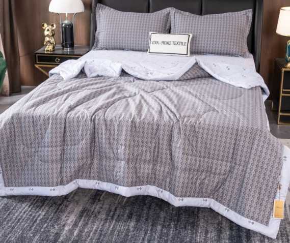 Комплект постельного белья с одеялом OB104 Viva-Home Textile сатин