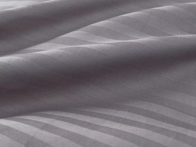 Постельное белье на резинке CTR030 страйп-сатин Viva-Home Textile
