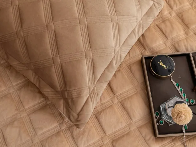 Покрывало-Плед Декоративная стежка OPK003 однотонное Viva-Home Textile