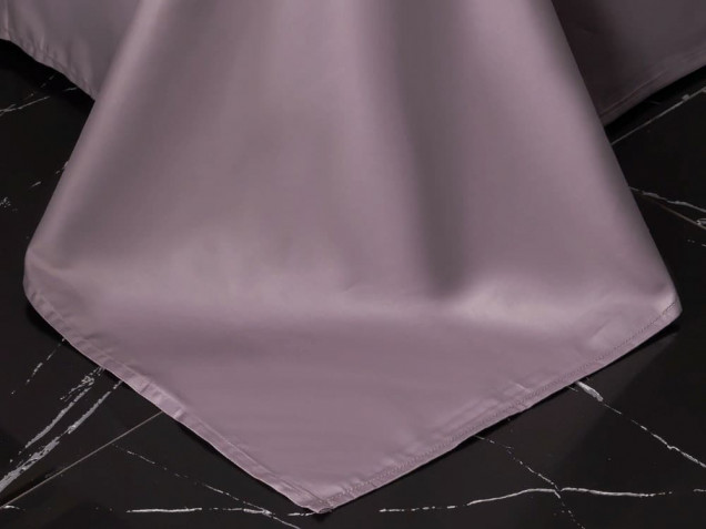 Постельное белье однотонное с кантом OCPK020 сатин премиум Viva-Home Textile