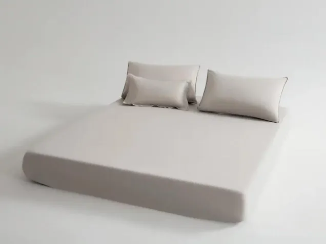 Постельное белье однотонное на резинке OCER002 сатин Элитный Viva-Home Textile