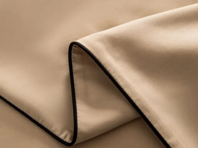 Постельное белье однотонное на резинке OCER005 сатин Элитный Viva-Home Textile