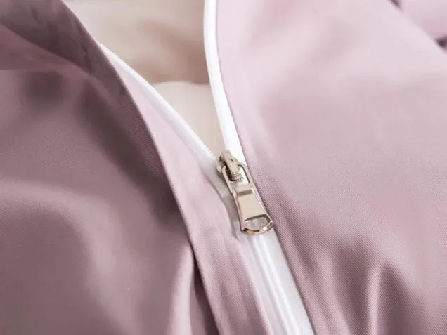 Постельное белье однотонное на резинке OCER008 сатин Элитный Viva-Home Textile