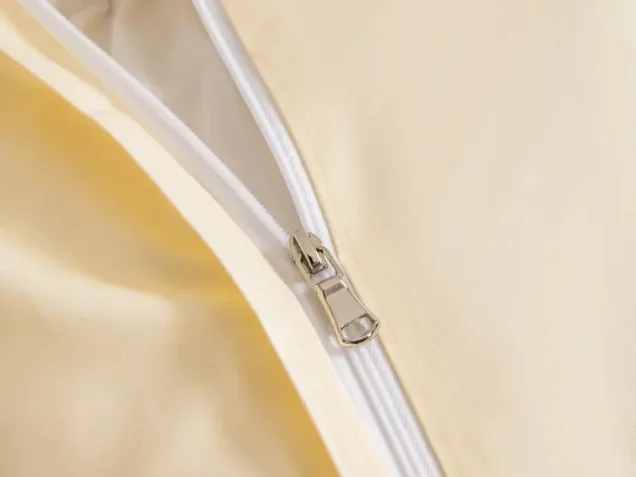 Постельное белье однотонное на резинке OCER010 сатин Элитный Viva-Home Textile