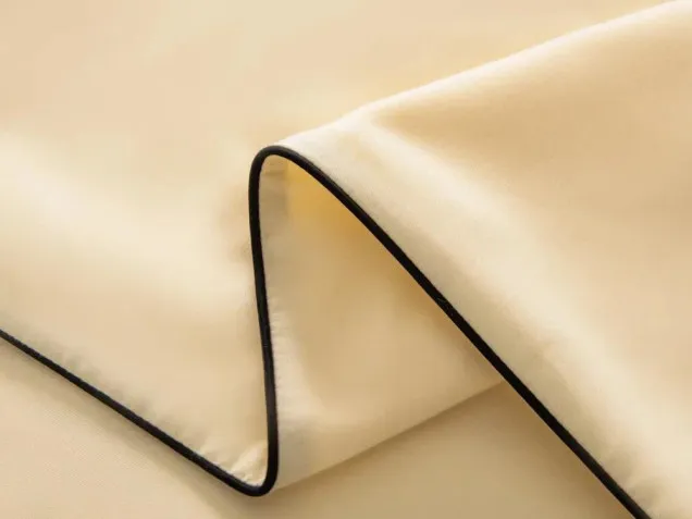 Постельное белье однотонное на резинке OCER010 сатин Элитный Viva-Home Textile