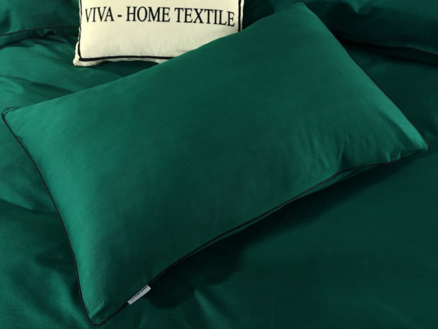 Постельное белье однотонное на резинке OCER018 сатин Элитный Viva-Home Textile