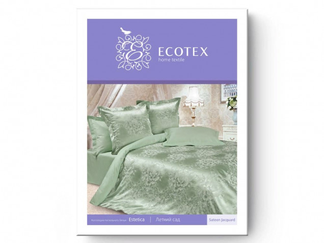 Постельное белье Летний сад Estetica Ecotex сатин-жаккард