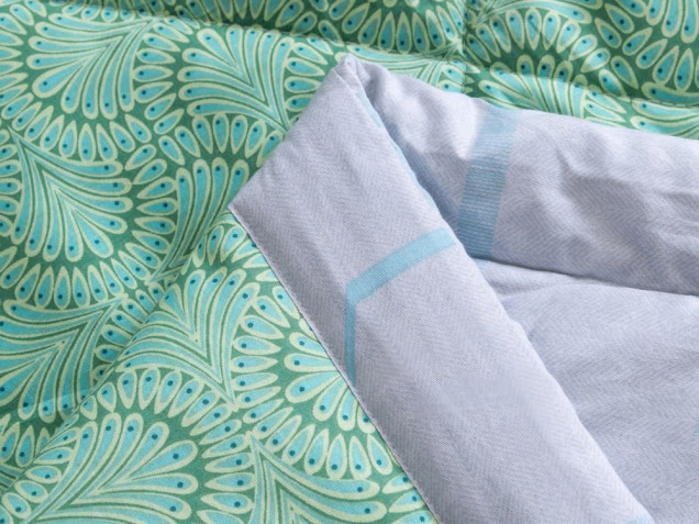 Комплект постельного белья с одеялом OB092 Viva-Home Textile сатин