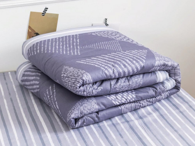 Комплект постельного белья с одеялом OB093 Viva-Home Textile сатин