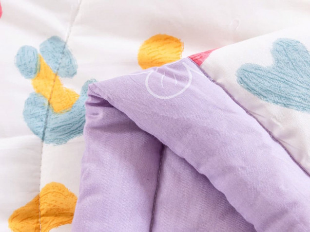 Комплект постельного белья с одеялом OB094 Viva-Home Textile сатин