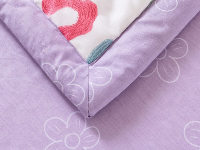 Комплект постельного белья с одеялом OB094 Viva-Home Textile сатин