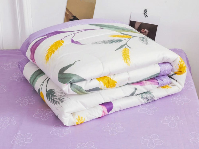 Комплект постельного белья с одеялом OB111 Viva-Home Textile сатин