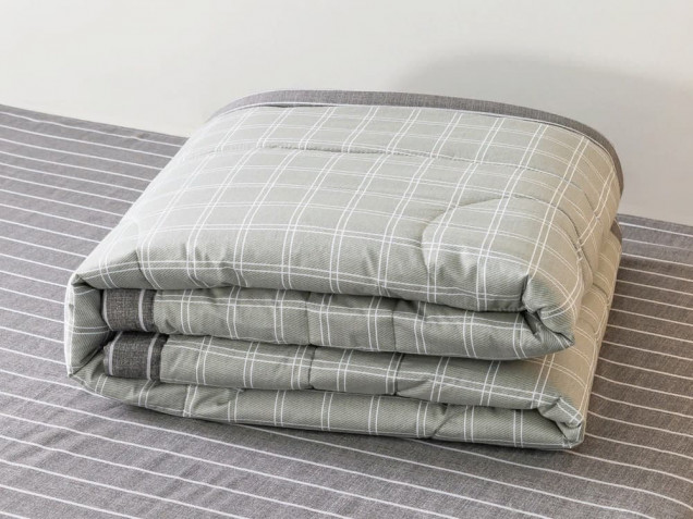Комплект постельного белья с одеялом OB117 Viva-Home Textile сатин