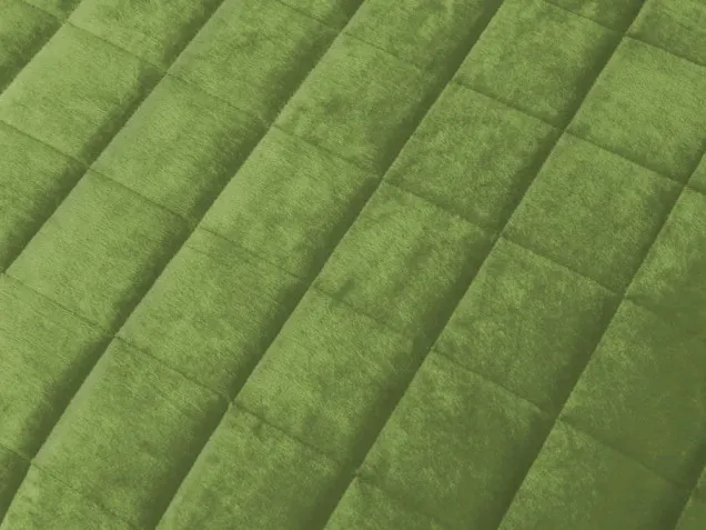 Велюровое покрывало в клетку стеганое OVL023 Viva-Home Textile