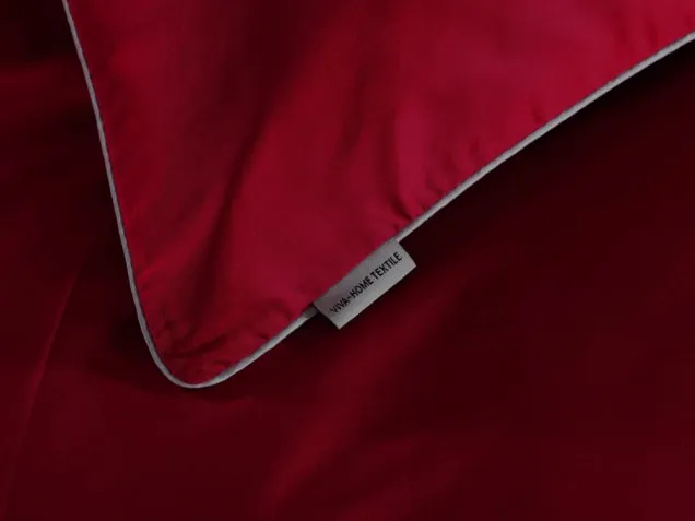 Постельное белье однотонное на резинке OCPR013 сатин премиум Viva-Home Textile