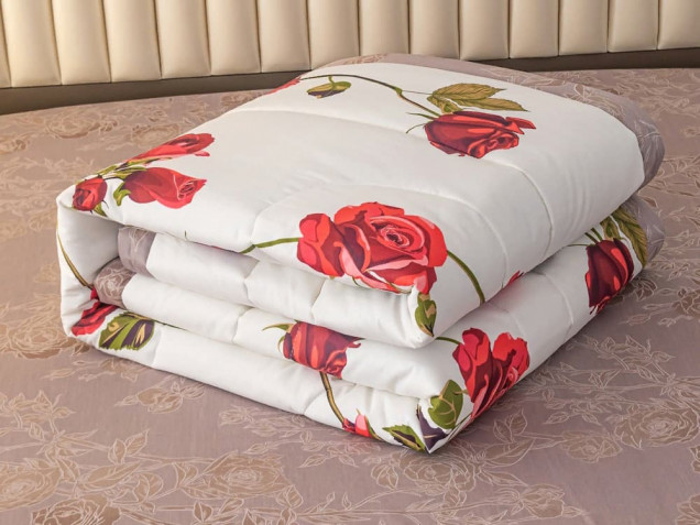 Комплект постельного белья с одеялом OB119 Viva-Home Textile сатин