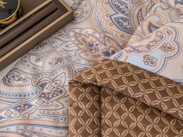 Комплект постельного белья с одеялом OB139 Viva-Home Textile сатин