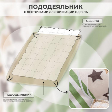 Постельное белье на резинке AR368 сатин-люкс Viva-Home Textile