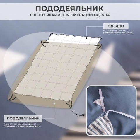 Постельное белье С 619 из сатина Viva-Home Textile